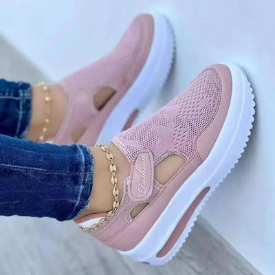 Women's red sports shoes, canvas tennis shoes, women's casual sports shoes, platform shoes, empty shoes